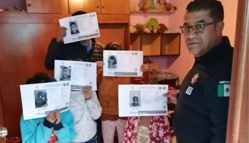 Localizan a cinco menores desaparecidos en Metepec; son de la misma familia